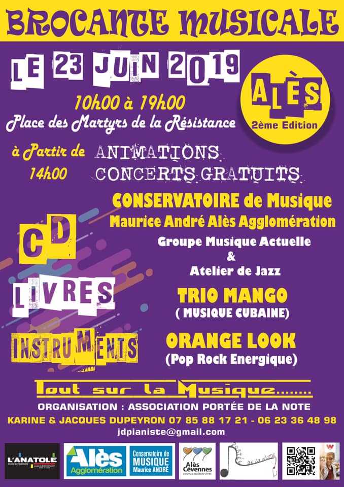 AFFICHE BROCANTE MUSICALE